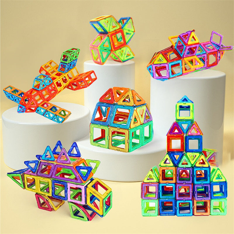 Kids magnetic building blocks — 3D structure example