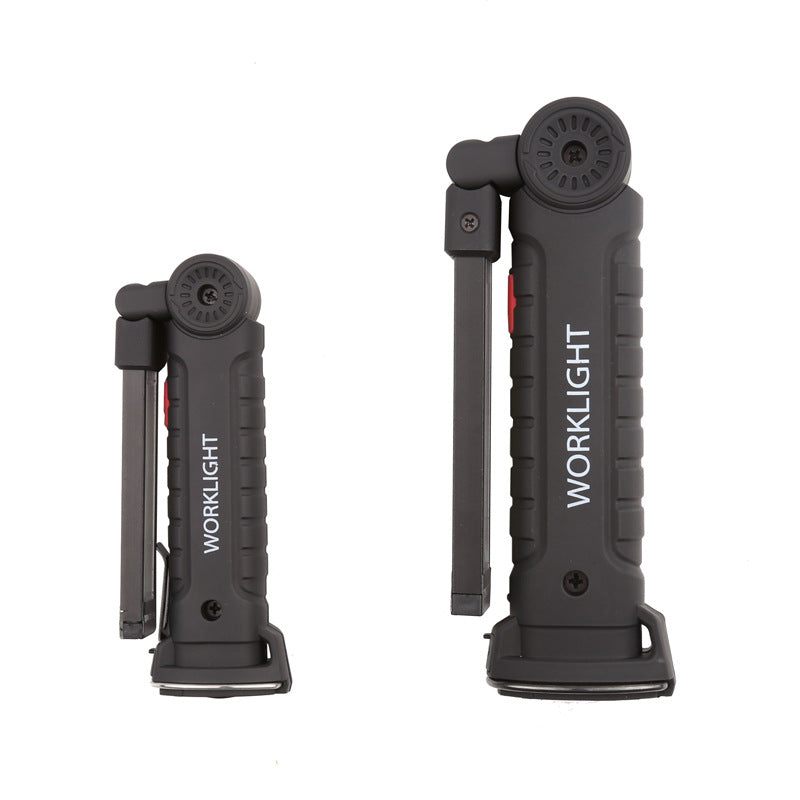 "USB rechargeable LED work light — portable camping and emergency flashlight by Velora Wild"