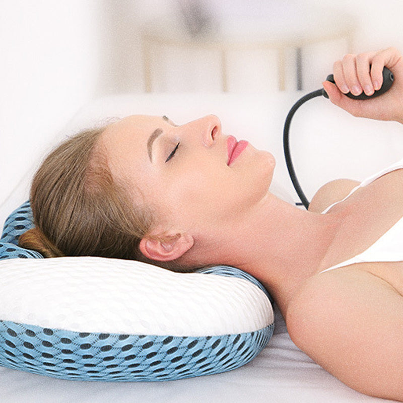 "Shiatsu massage pillow — heat kneading mode"
