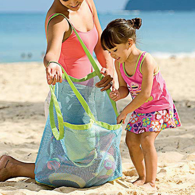 "Kids beach bag — waterproof polyester material"
