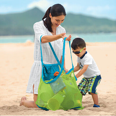 Kids beach toy bag — Blue color large size"
