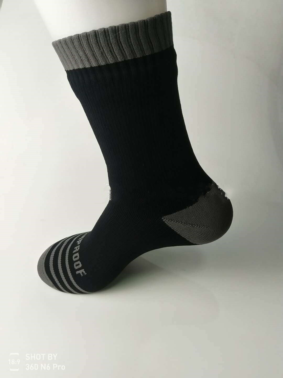 Worn on trail — dry feet in wet and muddy conditions 