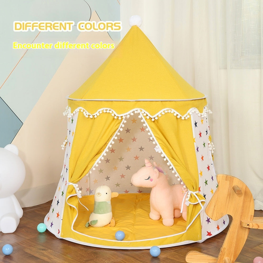 Kids Yurt Play Tent in Yellow XINGX design — lightweight portable indoor tent