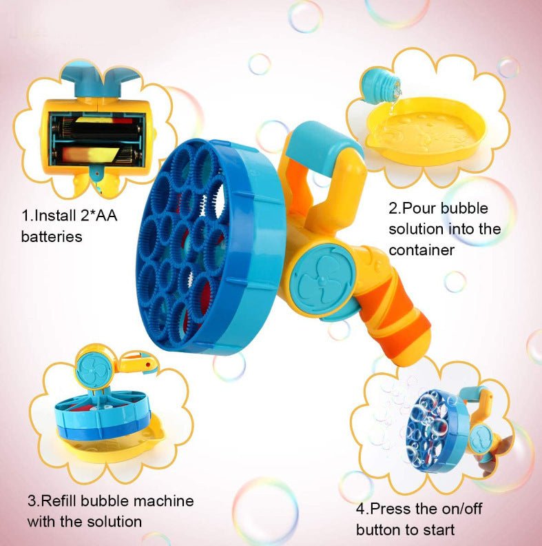 2 - in - 1 Electric Bubble Machine - Velora Wild