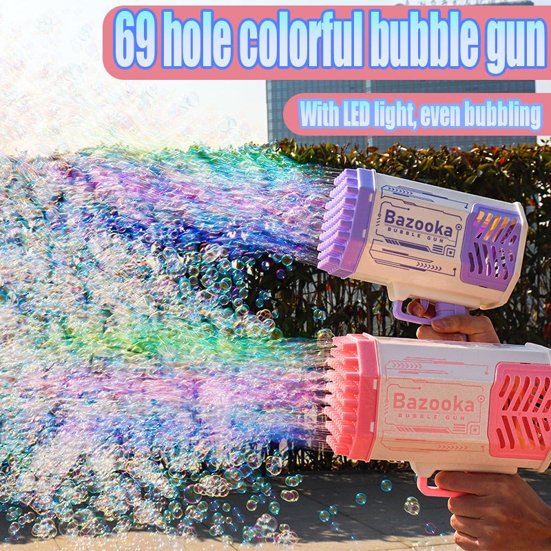 "Bubble rocket gun — purple color"