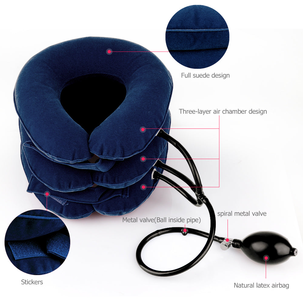 Cervical spine stretcher in use for neck pain relief | Velora Wild
