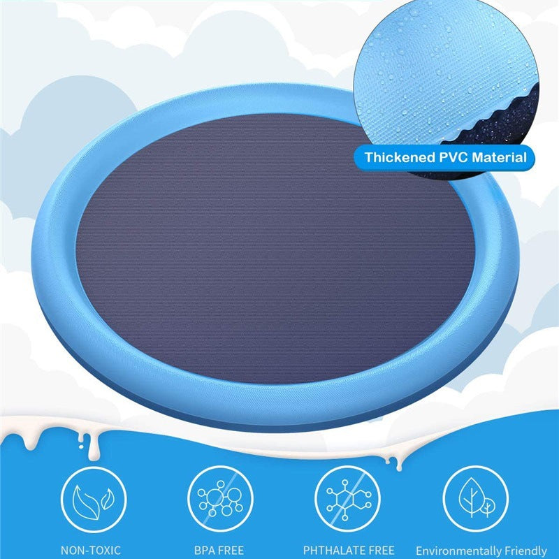 "Splash pad — EU EN-71 certified eco-friendly PVC"