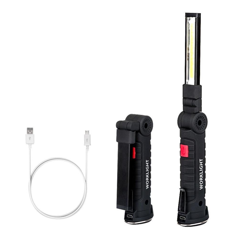 "USB rechargeable LED light 1800mAh battery — long-lasting camping flashlight" outdoors 
