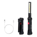 "USB rechargeable LED light 1800mAh battery — long-lasting camping flashlight" outdoors 
