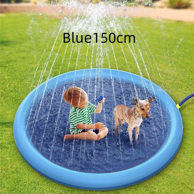 Splash pad — Blue 150cm with bottle set - Water spray mat 