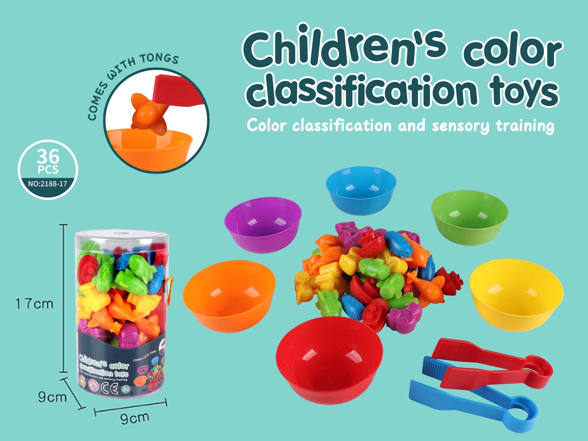 Rainbow counting & sorting educational toy  — Marine Animal Cognition theme"
