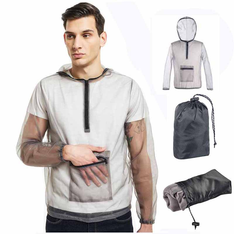 Worn outdoors — hiking & camping mosquito protection