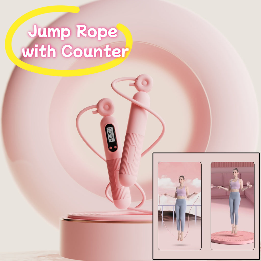 "Smart jump rope with counter — adjustable skipping rope for fitness and cardio by Velora Wild"