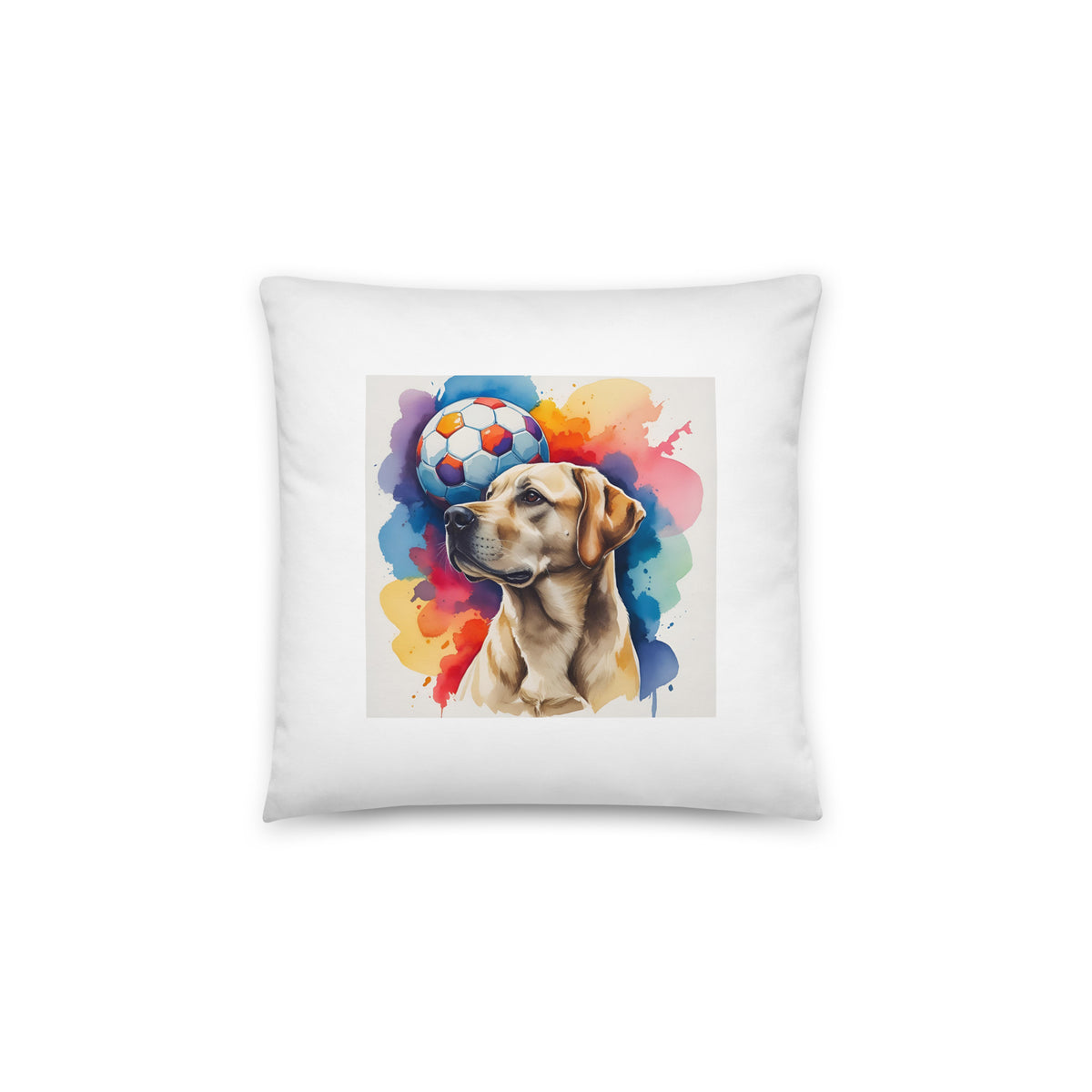 labrador, dog art, watercolor print, throw pillow, home decor, dog lover gift, colorful, wildlife, print on demand, velora wild