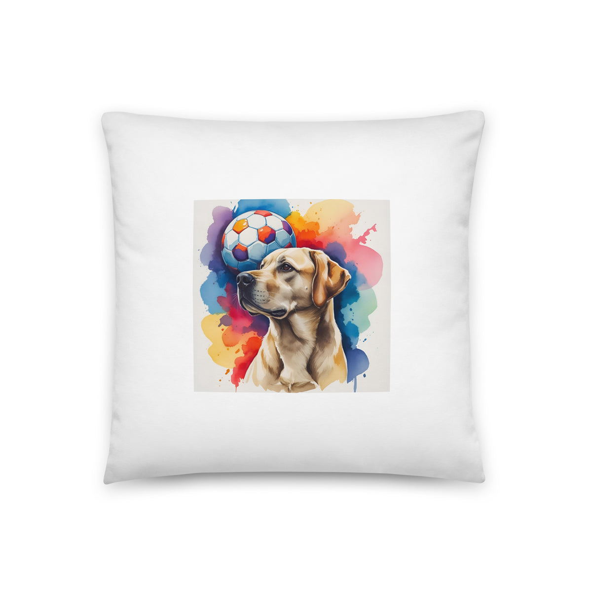 labrador, dog art, watercolor print, throw pillow, home decor, dog lover gift, colorful, wildlife, print on demand, velora wild