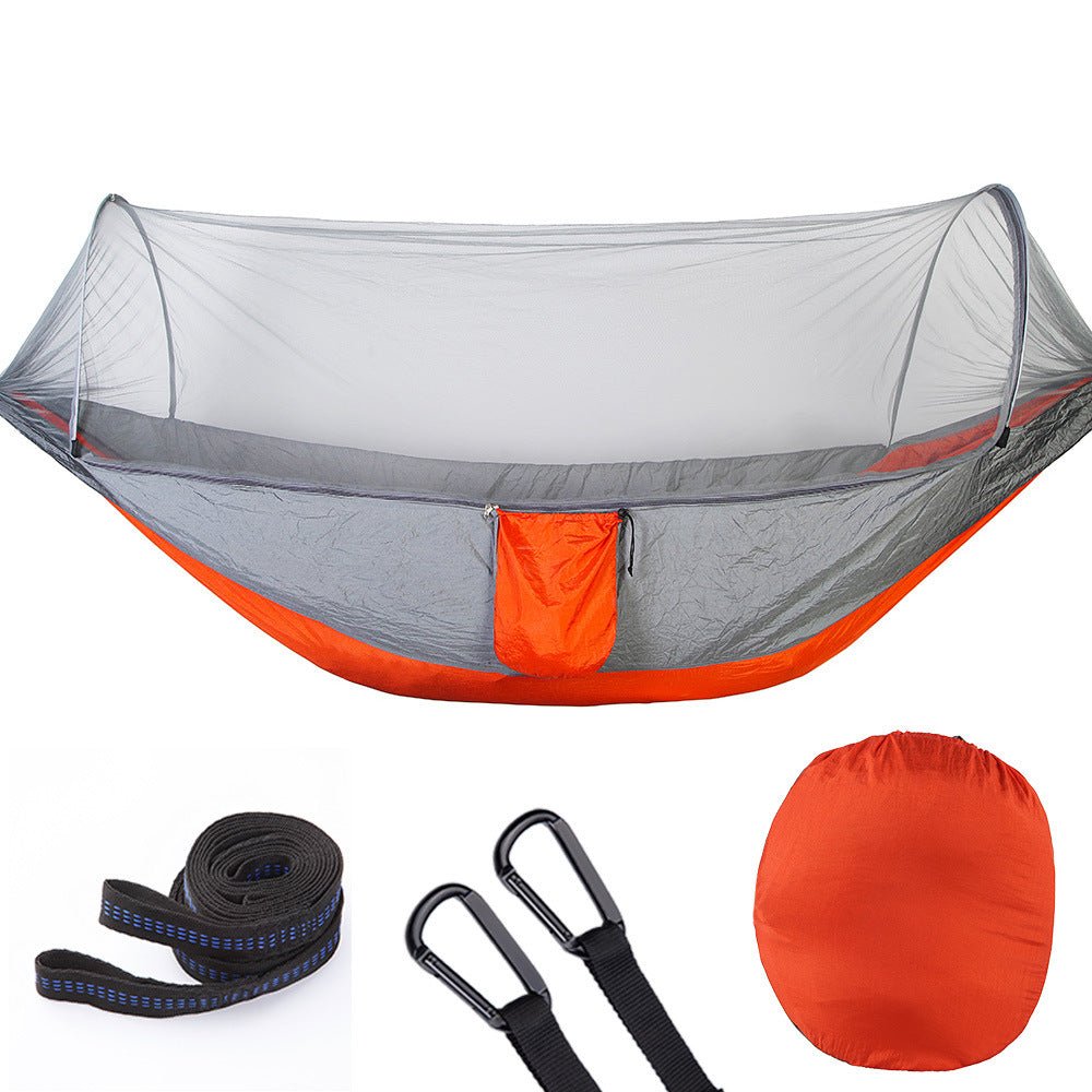 Auto - Open Camping Hammock with Mosquito Net — Pop - Up Design - Velora Wild