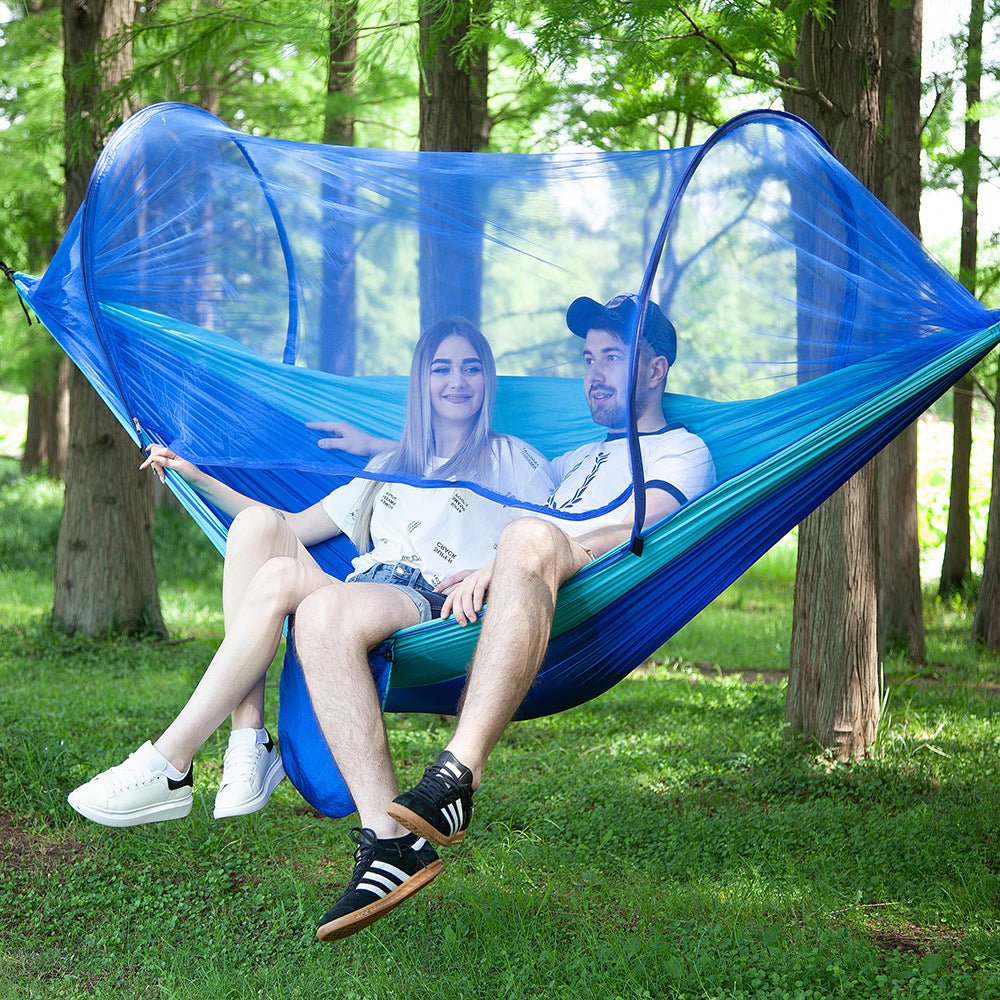 Auto - Open Camping Hammock with Mosquito Net — Pop - Up Design - Velora Wild