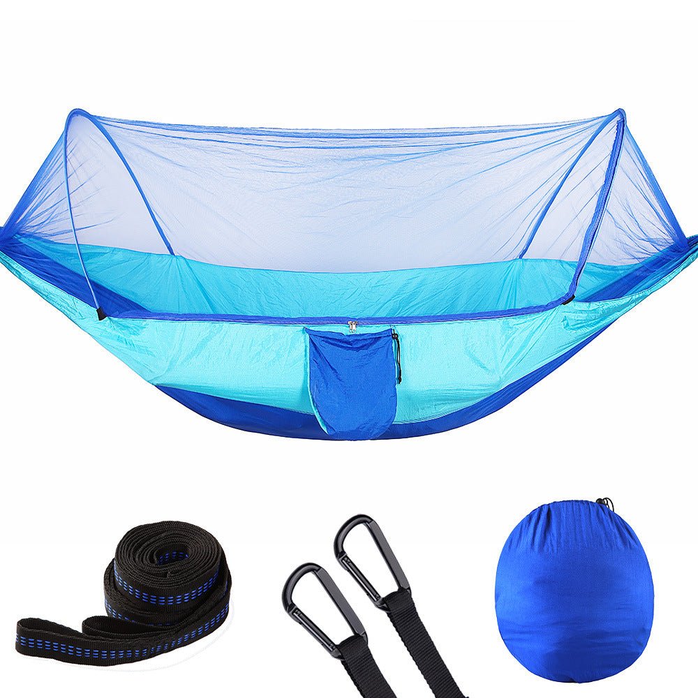 Auto - Open Camping Hammock with Mosquito Net — Pop - Up Design - Velora Wild