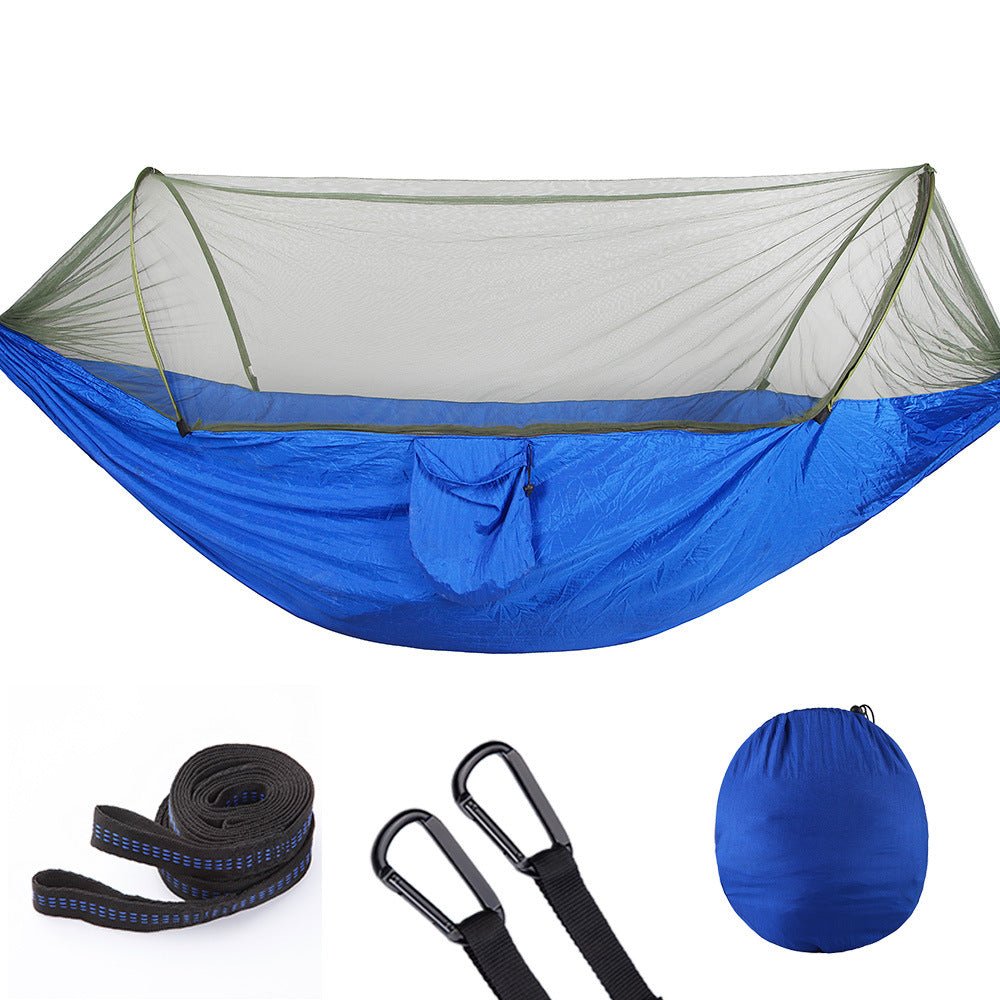 Auto - Open Camping Hammock with Mosquito Net — Pop - Up Design - Velora Wild