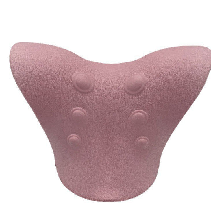 Neck traction massage pillow in Pink | Velora Wild