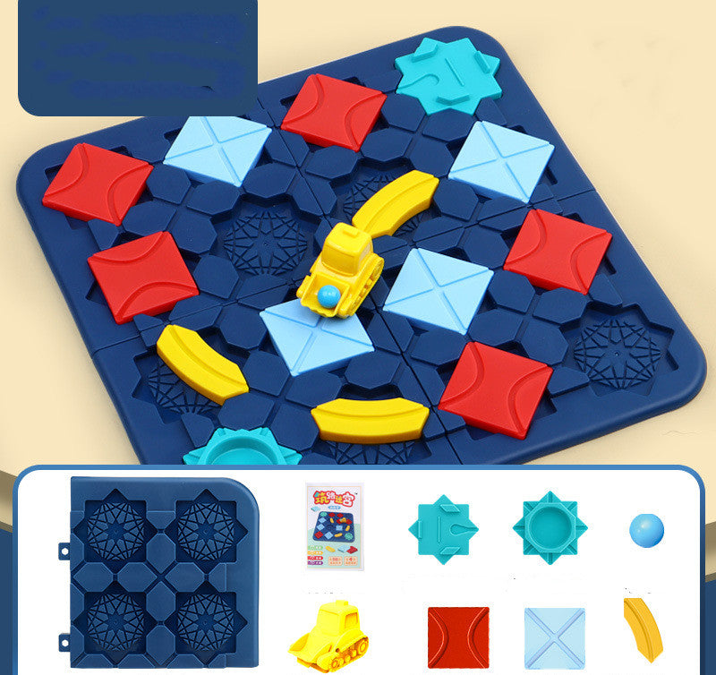 "Road building maze puzzle — Blue version 118 levels"
