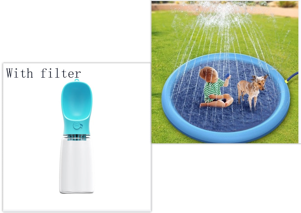 Splash pad — Blue 150cm with bottle set