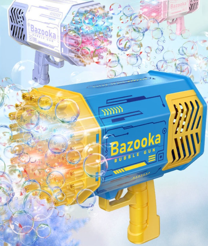 Bubble rocket gun — safe cooling fan mode