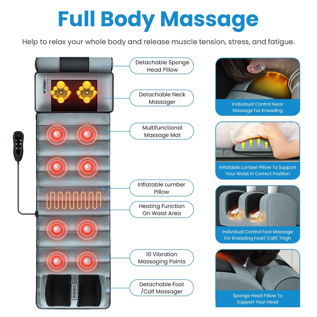 Full Body Electric Massage Mat - Velora Wild