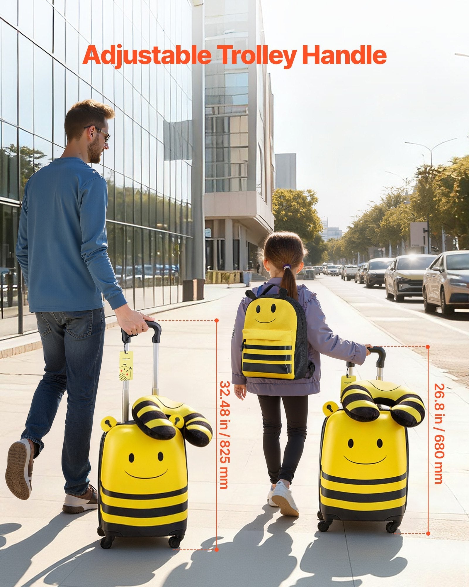 Kids 5 - Piece Luggage Set — Bee - Velora Wild