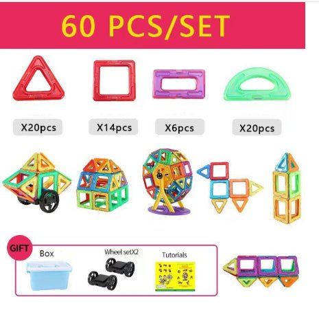 Magnetic Building Blocks DIY Set | Creative Construction Toy for Kids - Velora Wild