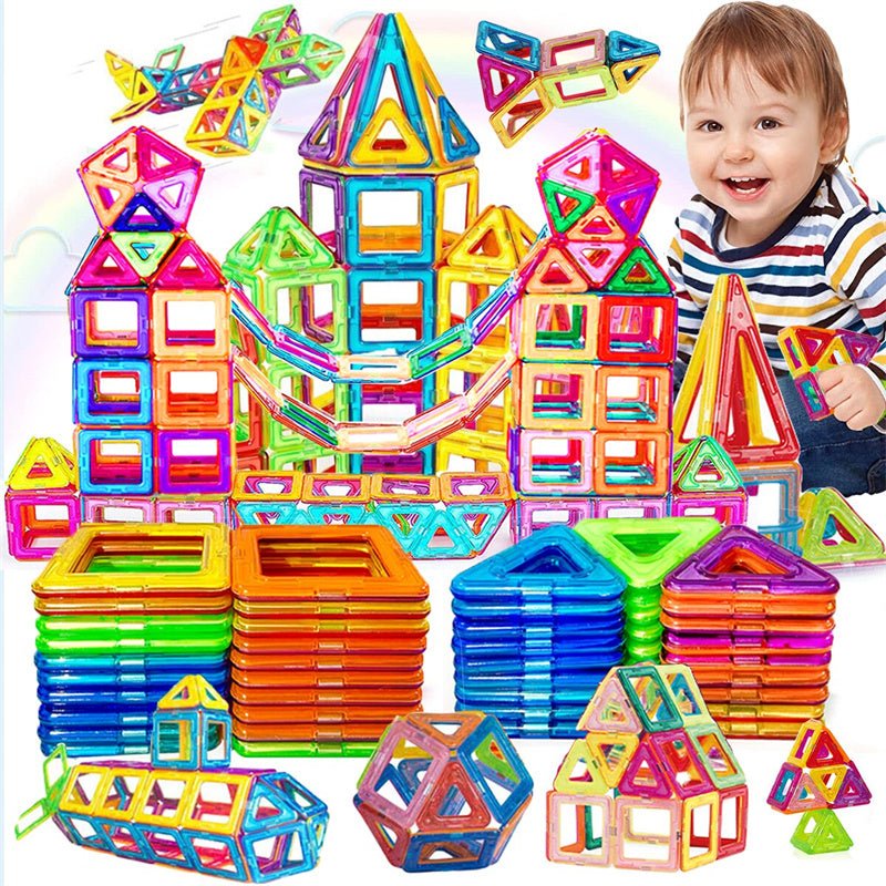 Magnetic Building Blocks DIY Set | Creative Construction Toy for Kids - Velora Wild