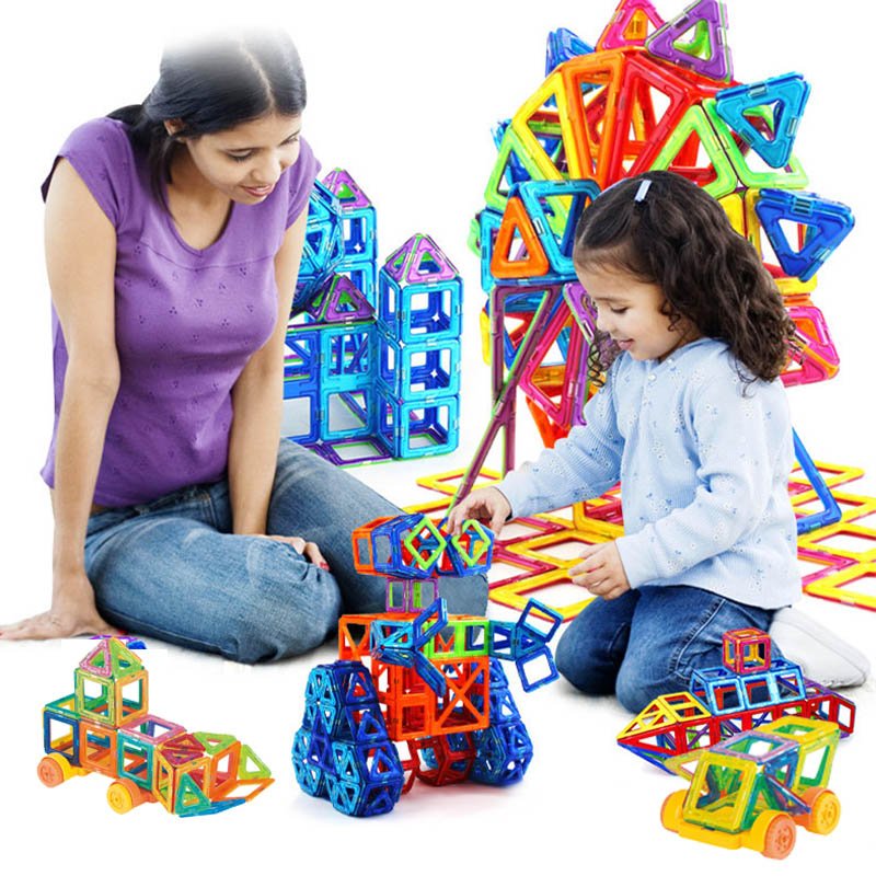 Magnetic Building Blocks DIY Set | Creative Construction Toy for Kids - Velora Wild