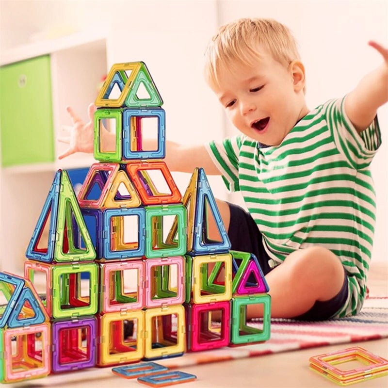 Magnetic Building Blocks DIY Set | Creative Construction Toy for Kids - Velora Wild