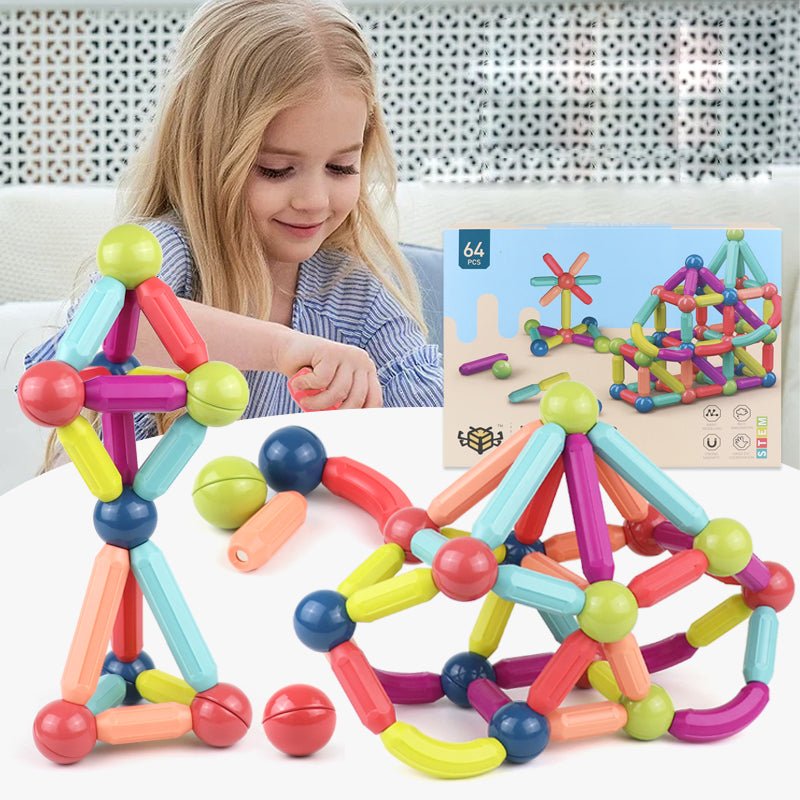 Magnetic Stick Building Blocks Set for Kids - Velora Wild