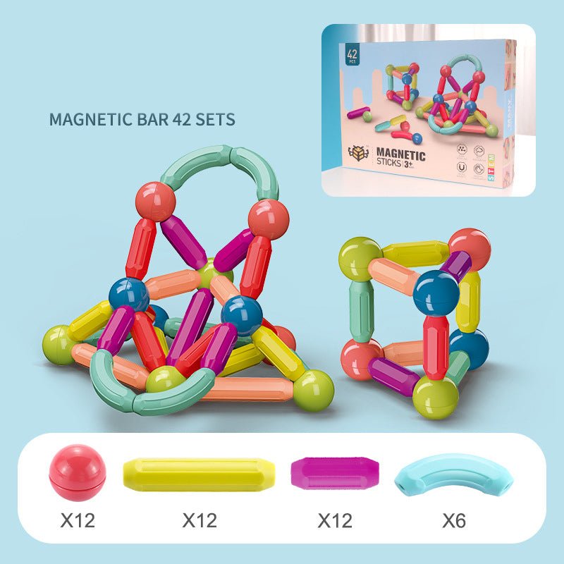 Magnetic Stick Building Blocks Set for Kids - Velora Wild