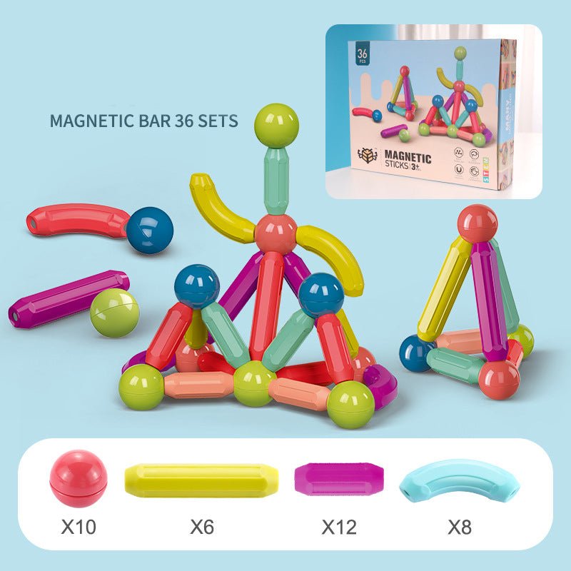 Magnetic Stick Building Blocks Set for Kids - Velora Wild
