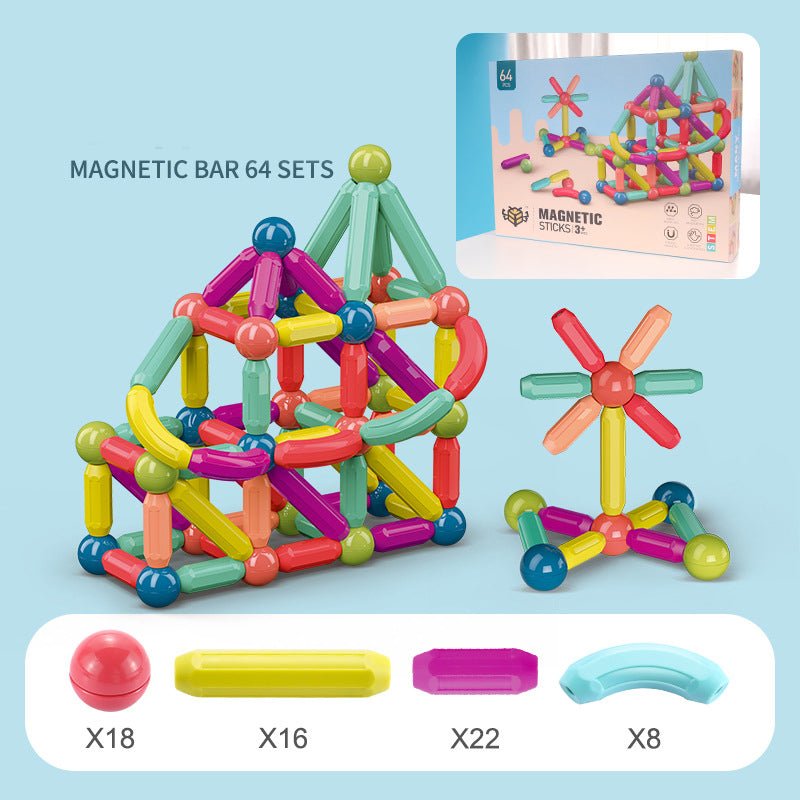 Magnetic Stick Building Blocks Set for Kids - Velora Wild
