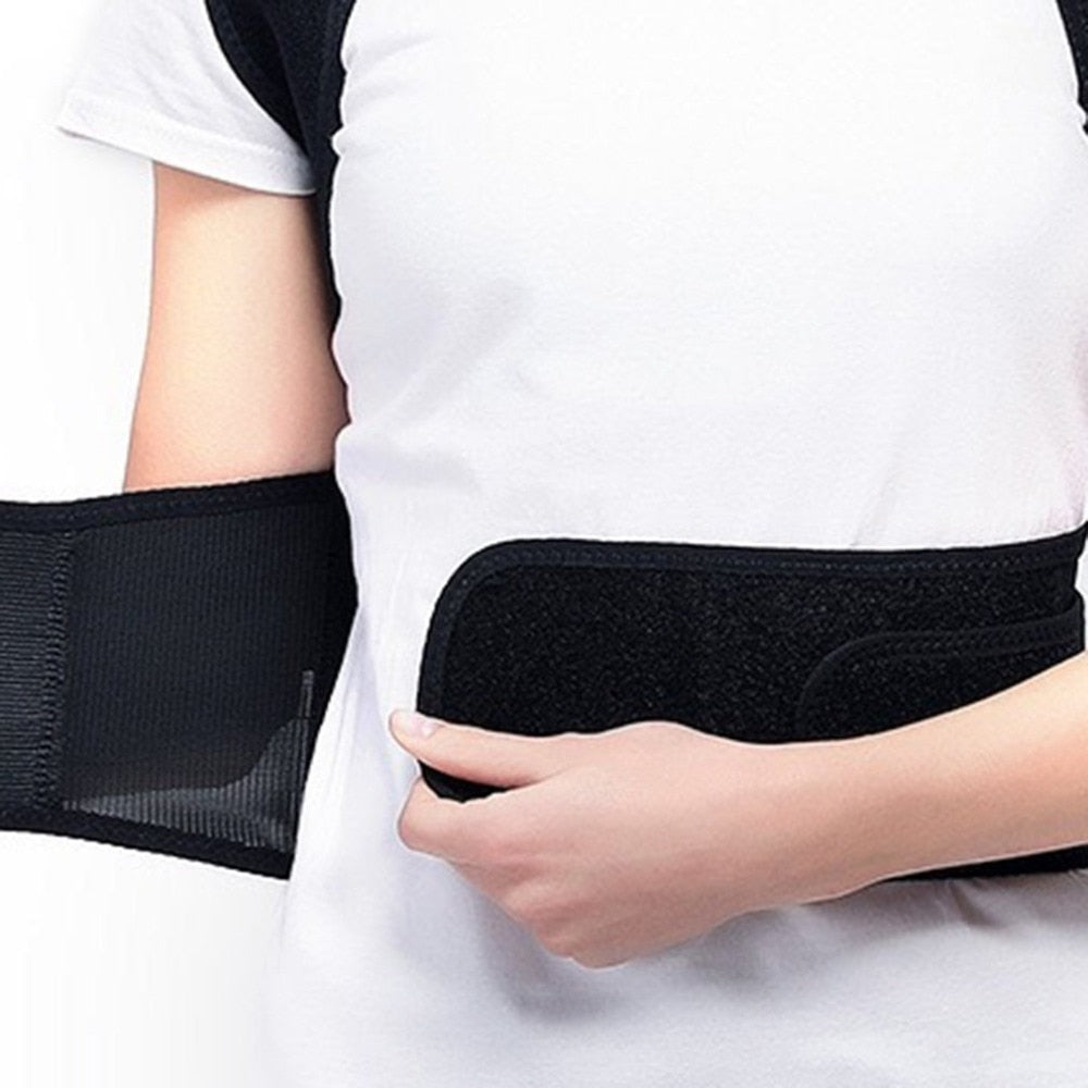 "Posture corrector size chart — S M L XL XXL 3XL 4XL sizing guide"