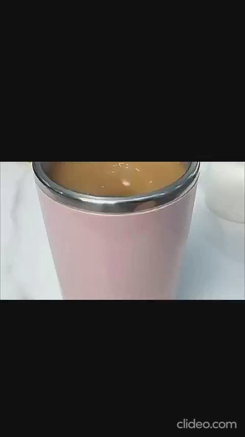 Self-stirring mug 350ml electric magnetic mixing cup in use — demonstration by Velora Wild