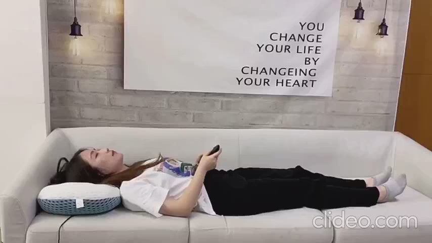Electric Shiatsu massage pillow with heat kneading in use — neck back and shoulder relief demonstration by Velora Wild