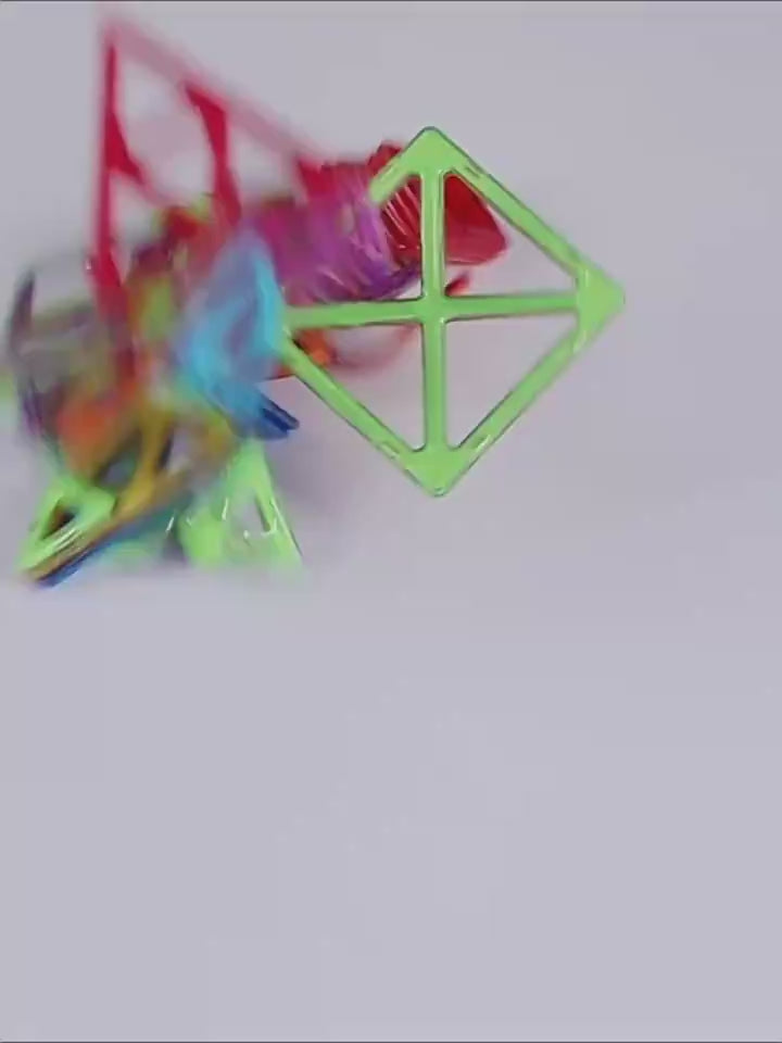 Magnetic building blocks — 184pcs large set"
"Magnetic blocks — natural permanent magnet connection detail