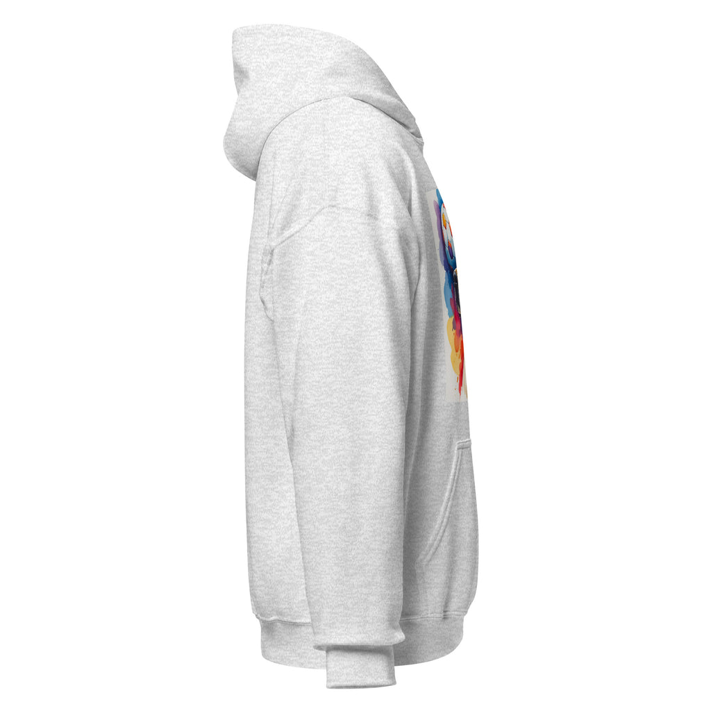 Velora Wild Golden Retriever Art Hoodie – Ash, right side view