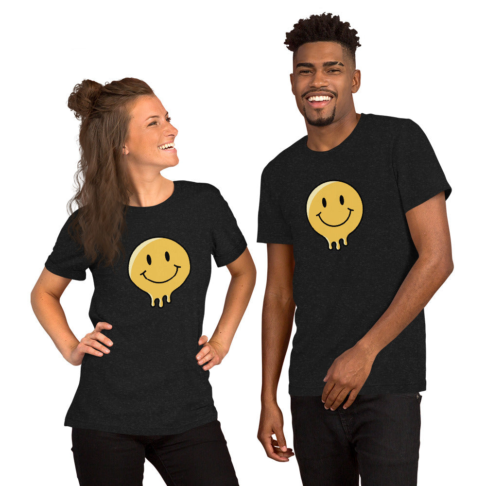 Velora Wild Wild Smile Unisex Tee – Black Heather, front view