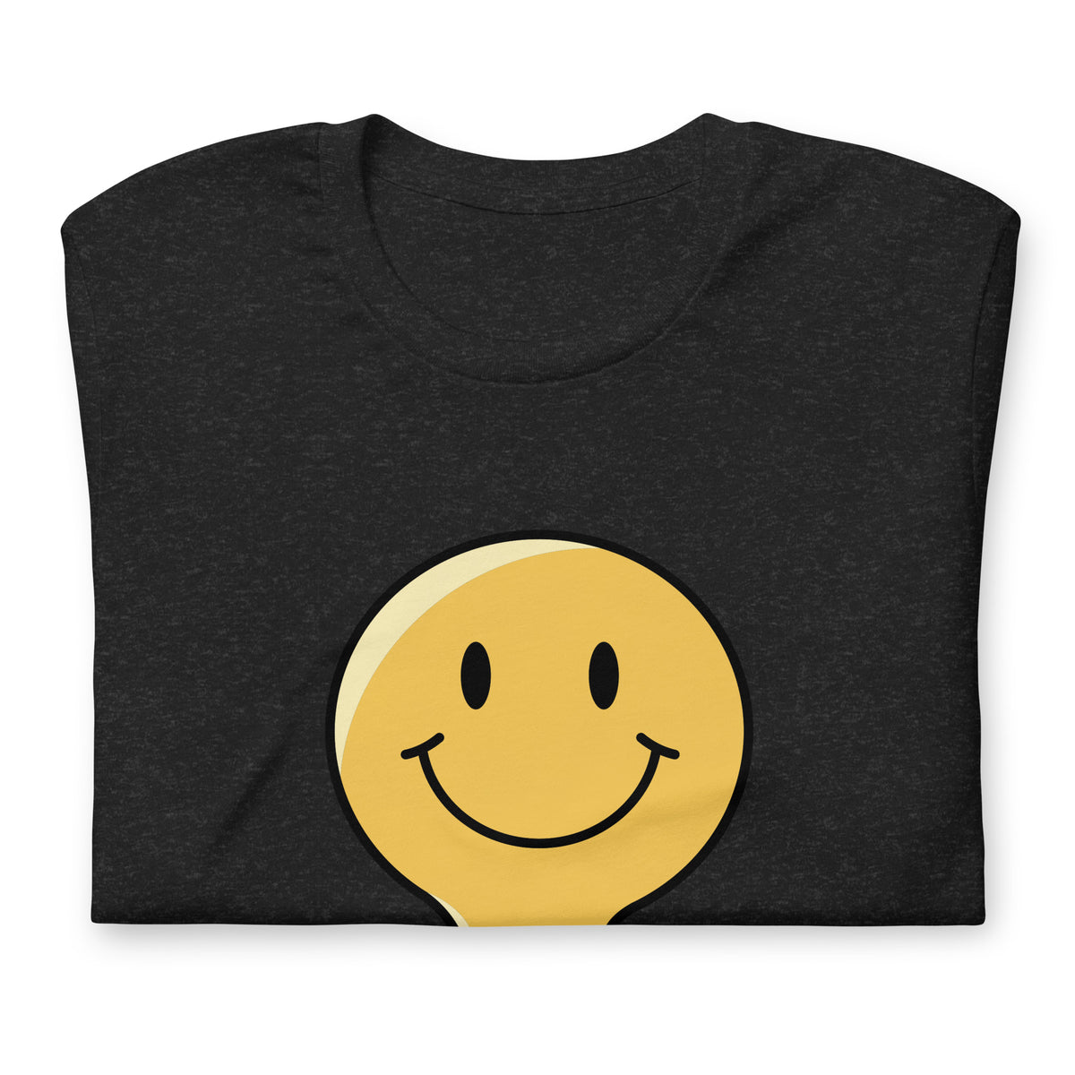 Velora Wild Wild Smile Unisex Tee – Black Heather, model front view