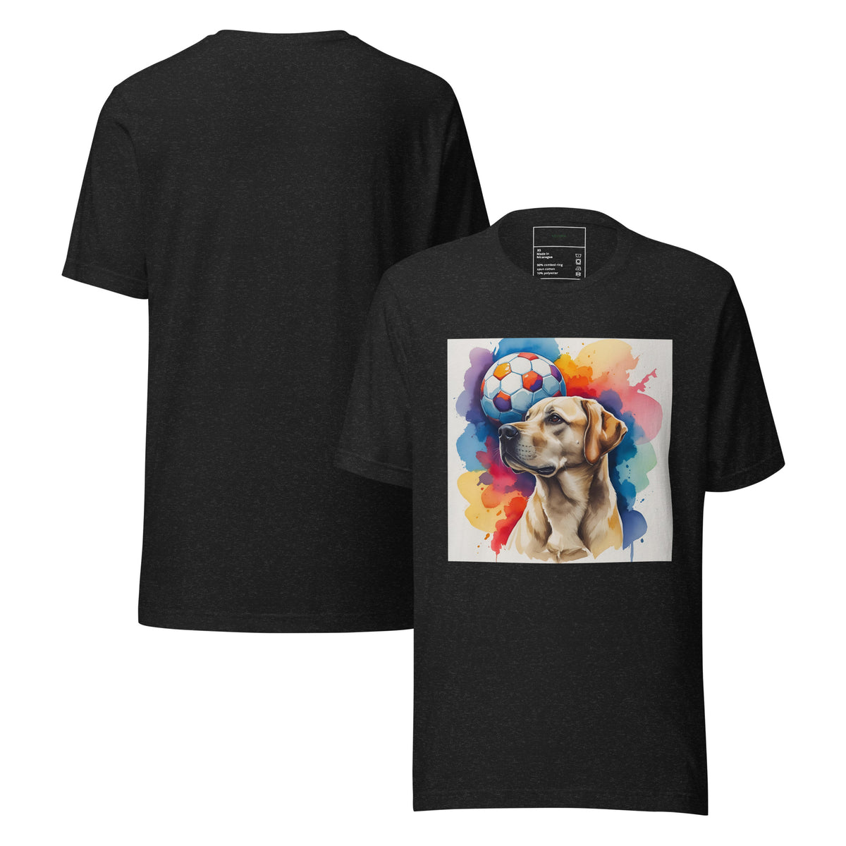 Velora Wild Everyday Nature Unisex Tee – Black, front view