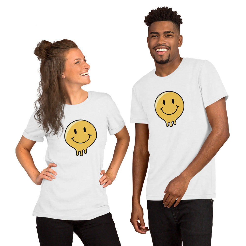 Velora Wild Wild Smile Unisex Tee – Solid White Blend, front view