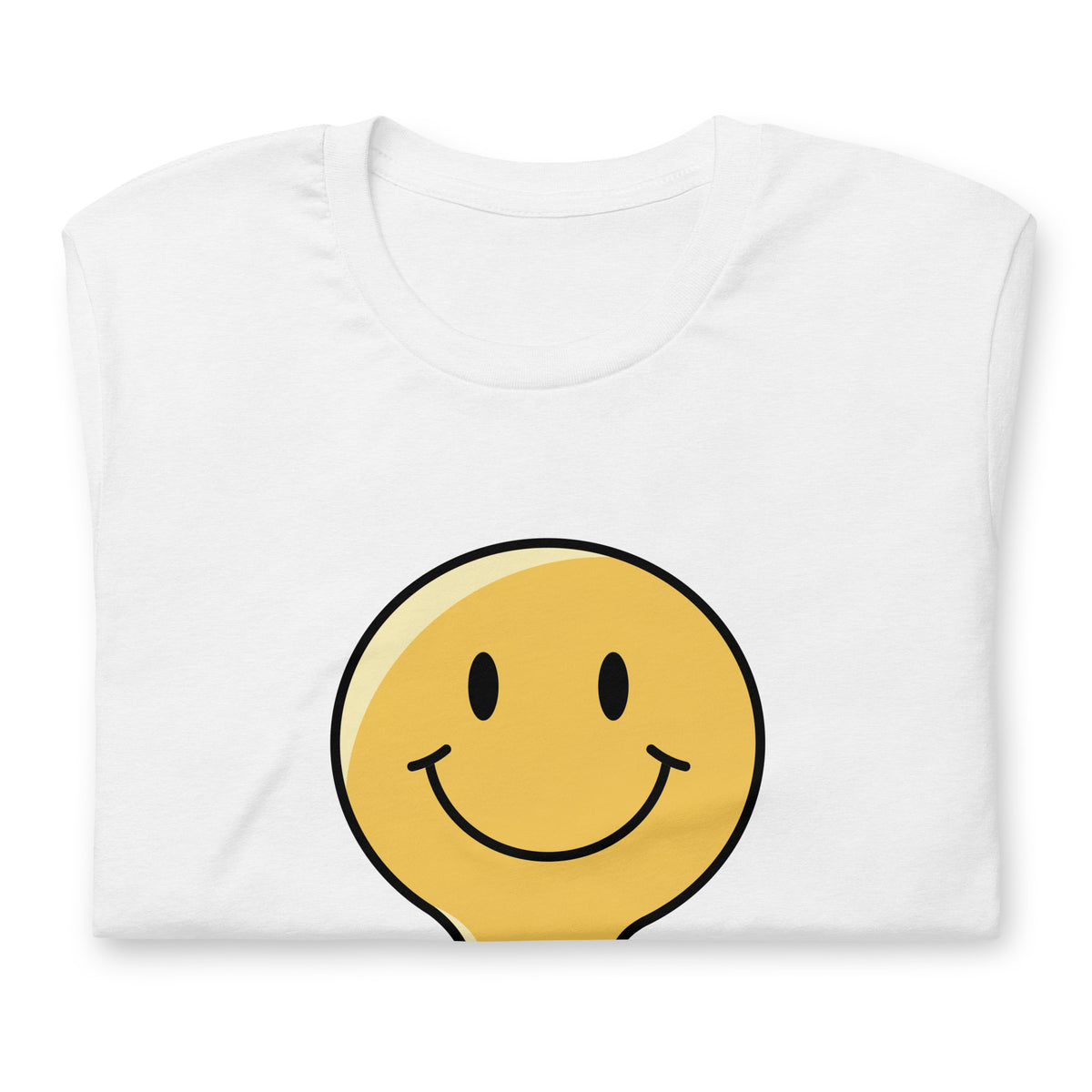 Velora Wild Wild Smile Unisex Tee – Solid White Blend, model front view