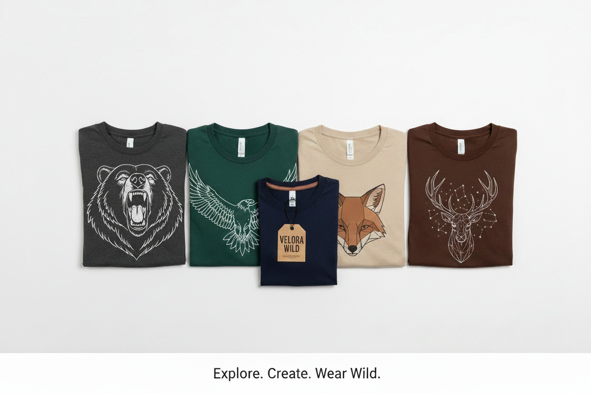 Velora Wild flat lay no pine cones