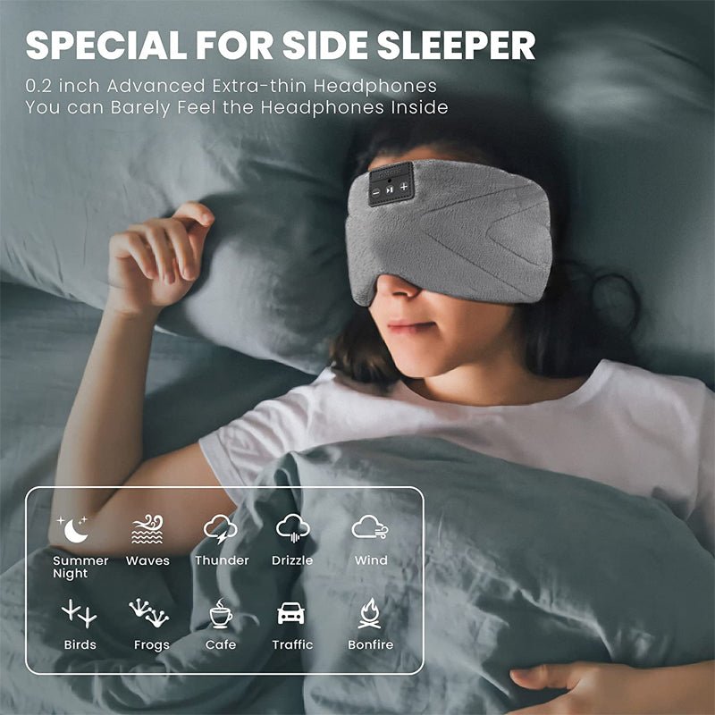 White Noise Bluetooth Sleep Eye Mask - Velora Wild