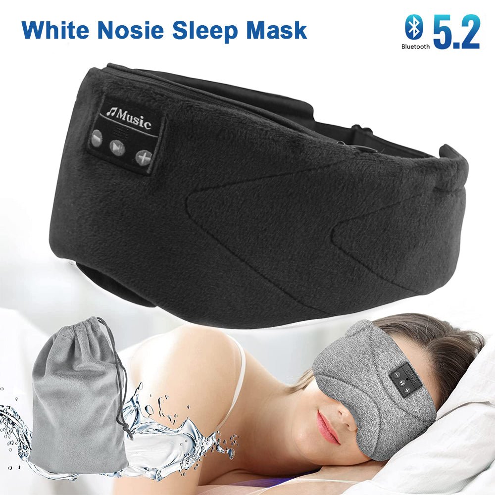 White Noise Bluetooth Sleep Eye Mask - Velora Wild